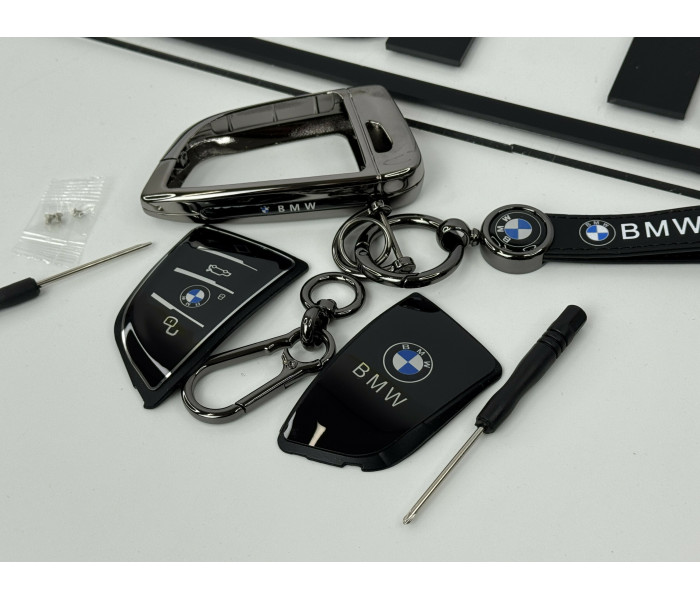 Чохол протектор на ключ для BMW F20 F30 F34 F32 F07 F10 F30 F06 M5 M6 F25 F26 сріблястий