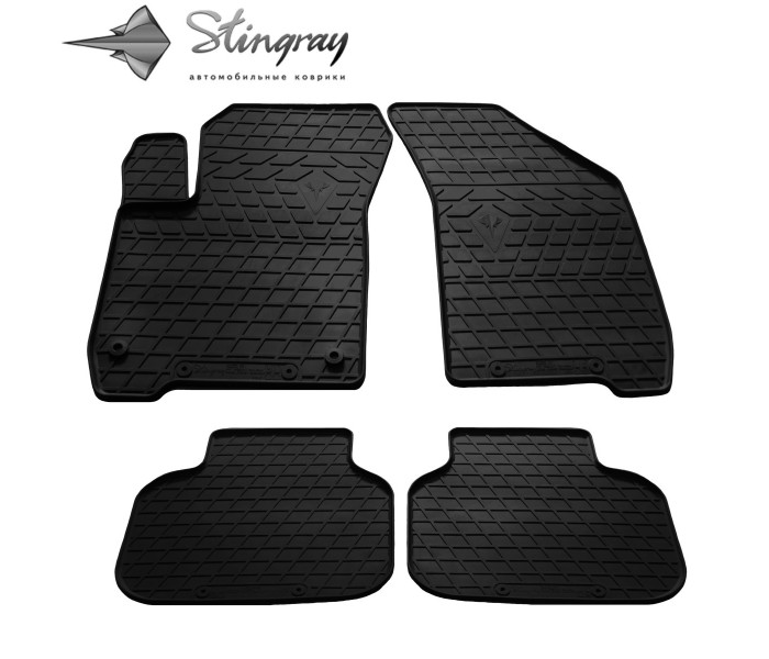 Гумові килимки в машину (4 шт) для Dodge Journey (09-19 р.в.)