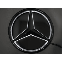 Емблема зірка чорний глянець + LED для Mercedes Benz GLC GLE GLS V-класу X253 W167 X167 W447