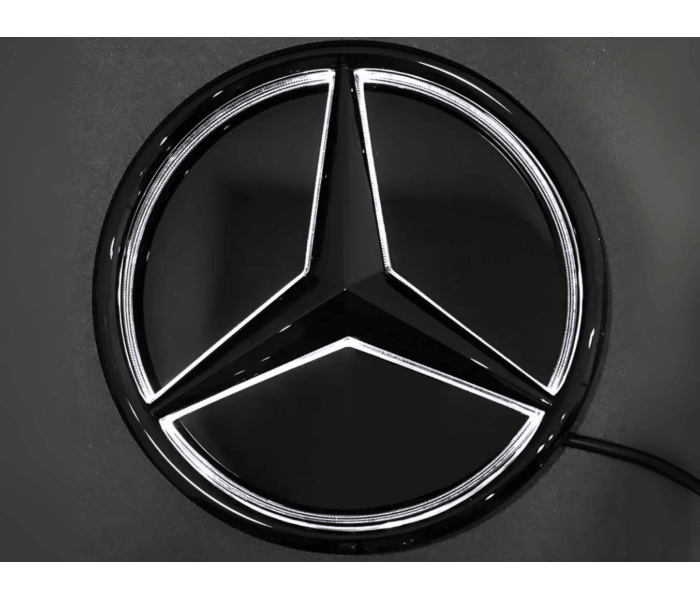 Емблема зірка чорний глянець + LED для Mercedes Benz GLC GLE GLS V-класу X253 W167 X167 W447