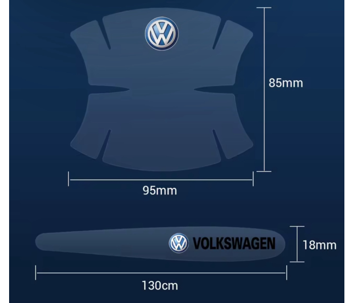 Захисні наклейки ручки дверей Volkswagen