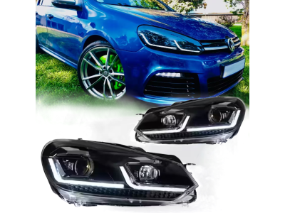Оптика передня, світлодіодні фари на Volkswagen Golf 6