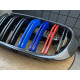 Решітка радіатора BMW X3 F25 (14-17 г.в.) / BMW X4 F26 (14-17 г.в.) М тріколор+ рамка під карбон