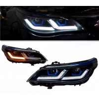 Оптика передня, світлодіодні фари на BMW E60 рестайл