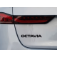 Наклейка-логотип 3D на багажник Skoda чорний глянець