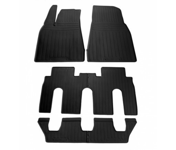 Автомобільні Килимки (6 шт) для Tesla Model X (7 Seats) (2015-...)