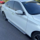 Накладки на пороги для Infiniti Q50 Sport (2014-2023) у чорному глянці