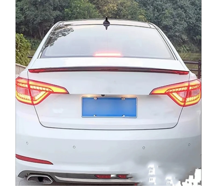 Cпойлер багажника Hyundai Sonata чорний глянець (2015-2019)
