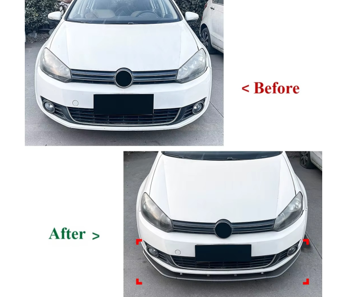 Накладка переднього бампера Volkswagen Golf 6 Standart (08-12 р.в.)