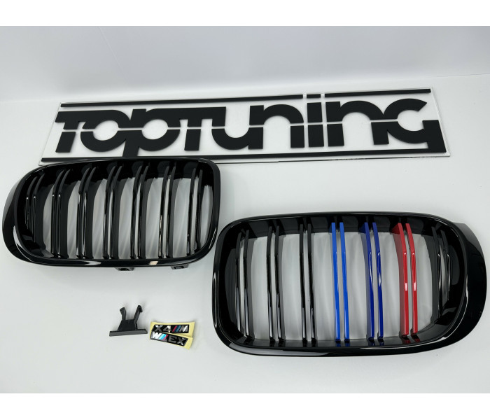 Решітка радіатора BMW X3 F25 (14-17 г.в.) / BMW X4 F26 (14-17 г.в.) М тріколор
