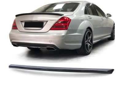 Спойлер Mercedes W221 чорний глянсовий ABS-пластик