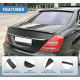 Спойлер Mercedes W221 чорний глянсовий ABS-пластик