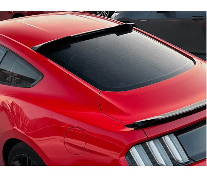 Спойлер на заднє скло Ford Mustang  (ABS-пластик) чорний глянець 15-22 р.в.