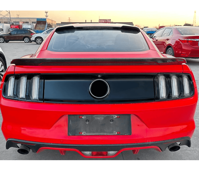 Спойлер на заднє скло Ford Mustang  (ABS-пластик) чорний глянець 15-22 р.в.