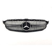 Решітка радіатора MERCEDES W205 C450 AMG чорна глянцева з хромом (2014-2018)