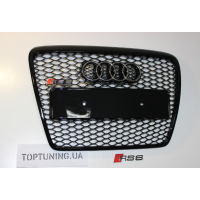 Решітка радіатора Ауді A6 C6 RS6, чорна глянсова