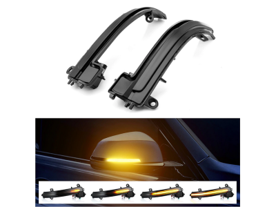 Динамические повторители поворотов BMW F20/F22/F30/F32/X1 дымчатые