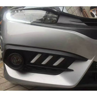 Рамки противотуманок Honda Civic 10 с DRL и функцией поворота