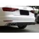 Диффузор (накладка) Audi A4 B9 на стандартный задний бампер