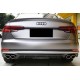 Диффузор (накладка) Audi A4 B9 на стандартный задний бампер
