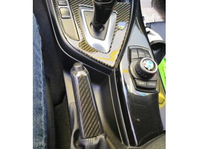 Накладка на ручне гальмо BMW карбон
