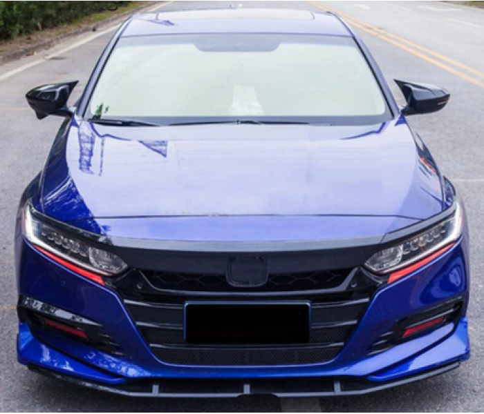 Накладки на зеркала Honda Accord X черные глянцевые