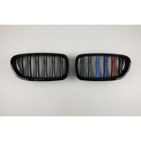 Решетка радиатора BMW F10 / F11 M черный глянец триколор