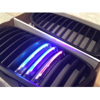 Решетка радиатора, ноздри для BMW F10 с Led подсветкой