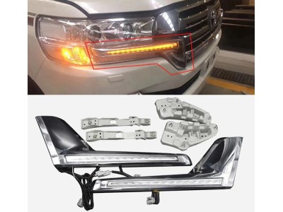 Дневные ходовые огни Toyota LC 200 с функцией поворота (2015-2020)