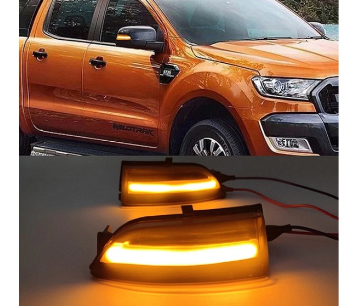 Динамические повторители поворотов Ford Ranger / Everest дымчатые (2012-...)