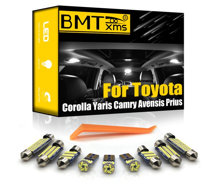 Светодиодные лампы салона Toyota Corolla (2006-2012)
