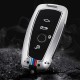 Чехол протектор на ключ для BMW F20 F30 F34 F32 F07 F10 F30 F06 F01 M5 M6 F25 F26 серебристый