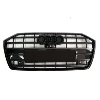 Решітка радіатора Audi A6 C8 стиль S6 чорний глянець (2018-...)