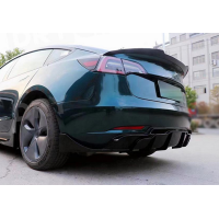 Накладка заднього бампера Tesla Model 3 чорний глянець (2017-2021)