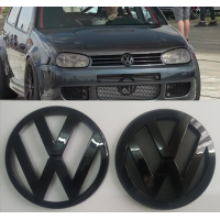 Комплект емблем фольксваген для VW Golf 4 чорний глянець