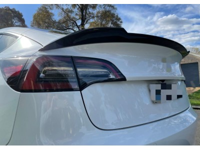 Спойлер Tesla Model 3 стиль М4 Large ABS-пластик (2017-2022)