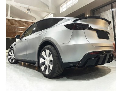 Накладки (дифузори) порогів Tesla Model Y чорні глянсові