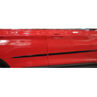 Универсальные молдинги на двери автомобиля черные глянцевые