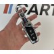 Чохол протектор на ключ для Audi A1 A3 A4 A5 A6 A7 A8 Q2 Q3 Q5 Q7 хром вар.3