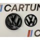 Комплект емблем фольксваген для VW Golf 6 , чорний глянець