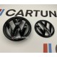 Комплект емблем фольксваген для VW Golf 6 , чорний глянець
