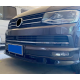 Накладка переднего бампера Volkswagen T6 черная глянцевая (2015-2019)