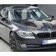 Накладки на зеркала BMW F10 / F11 / F18, черные глянец, дорестайл