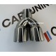 Насадка глушителя на Mitsubishi Outlander 3 двойная