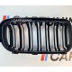 Решетка радиатора на BMW X5 F15 / X6 F16 стиль М черная глянцевая + триколор