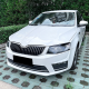 Вії на Skoda Octavia A7 чорний глянець ABS-пластик
