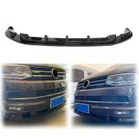 Накладка переднего бампера Volkswagen T6 черная глянцевая (2015-2019)