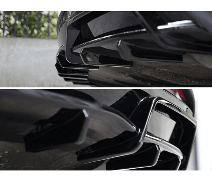 Накладка заднего бампера Tesla Model 3 черный глянец (2023+)