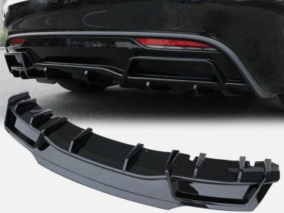 Накладка заднего бампера Tesla Model 3 черный глянец (2023+)