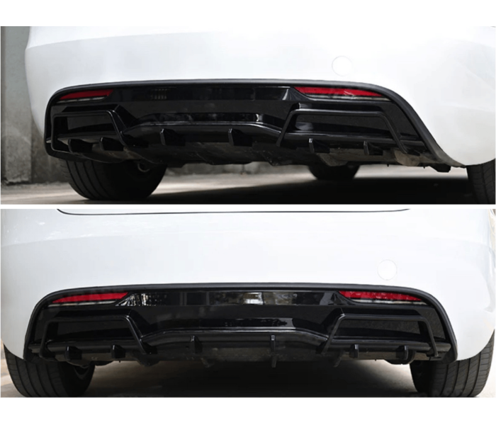 Накладка заднего бампера Tesla Model 3 черный глянец (2023+)